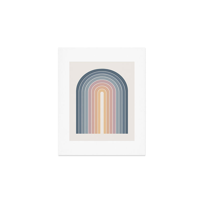 Gradient Arch XXII Sunrise Mid Century Modern Rainbow Art Print Gallery Image 1
