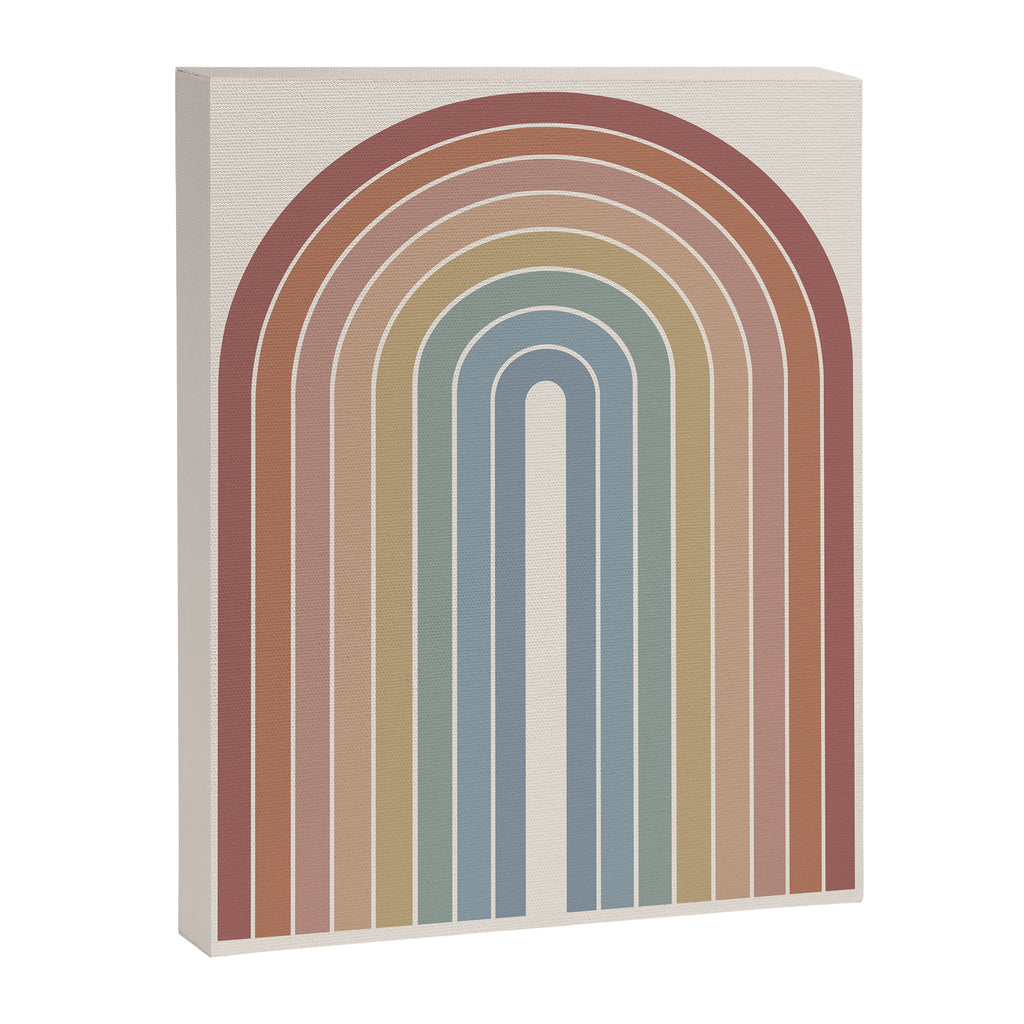Gradient Arch XXIV Earthy Mid Century Modern Rainbow Canvas Print Gallery Image 6
