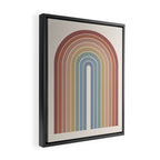 Gradient Arch XXIV Earthy Mid Century Modern Rainbow Framed Canvas Print Gallery Image 2