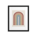 Gradient Arch XXIV Earthy Mid Century Modern Rainbow Framed Art Print Gallery Image 5