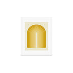 Gradient Arch XXV Gold Sunshine Mid Century Modern Rainbow Art Print Gallery Image 1