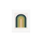 Gradient Arch XXVI Green Tones Mid Century Modern Rainbow Art Print Gallery Image 1
