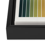 Gradient Arch XXVI Green Tones Mid Century Modern Rainbow Framed Canvas Print Gallery Image 3