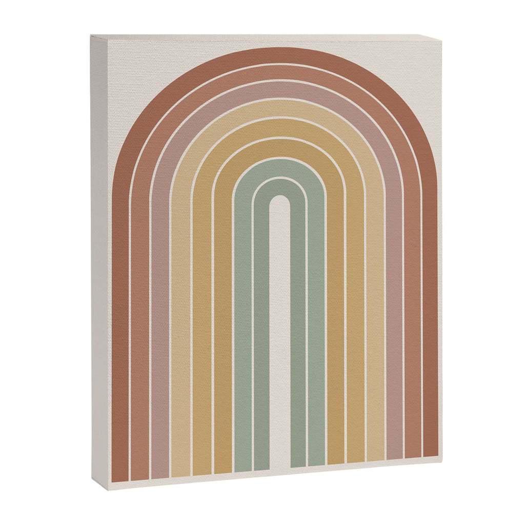Gradient Arch XXVII Earthy Mid Century Modern Rainbow Canvas Print Gallery Image 6
