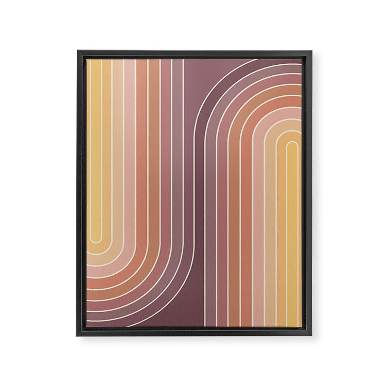 Gradient Curvature I Framed Canvas Print Gallery Image 6
