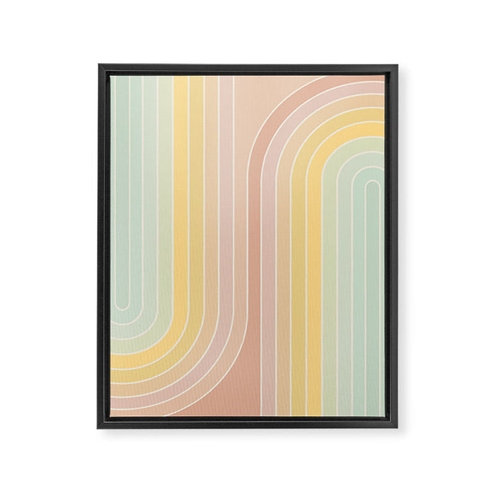 Gradient Curvature II Framed Canvas Print Gallery Image 1