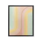 Gradient Curvature II Framed Canvas Print Gallery Image 6