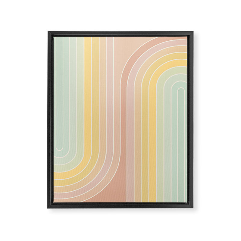 Gradient Curvature II Framed Canvas Print Gallery Image 6