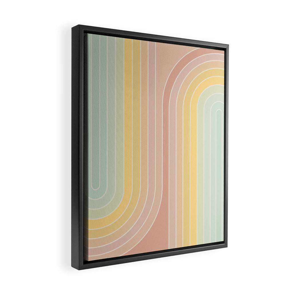 Gradient Curvature II Framed Canvas Print Gallery Image 2