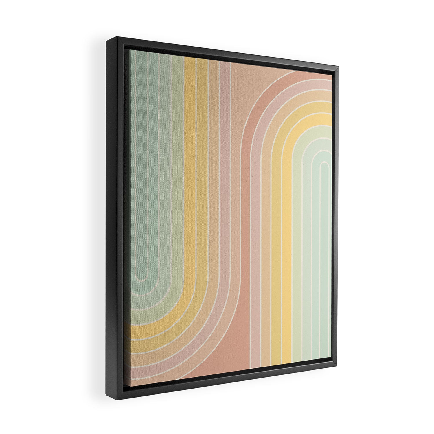 Gradient Curvature II Framed Canvas Print Gallery Image 2