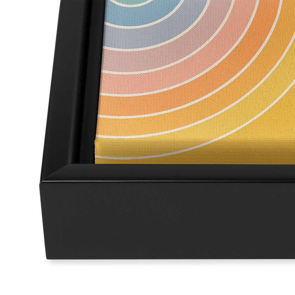 Gradient Curvature III Framed Canvas Print Gallery Image 3