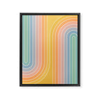 Gradient Curvature III Framed Canvas Print Gallery Image 6