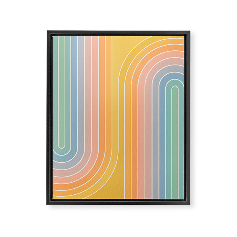 Gradient Curvature III Framed Canvas Print Gallery Image 6