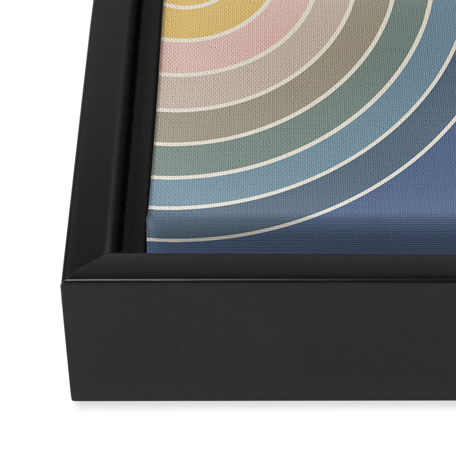 Gradient Curvature IV Framed Canvas Print Gallery Image 3