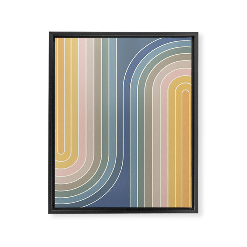 Gradient Curvature IV Framed Canvas Print Gallery Image 6