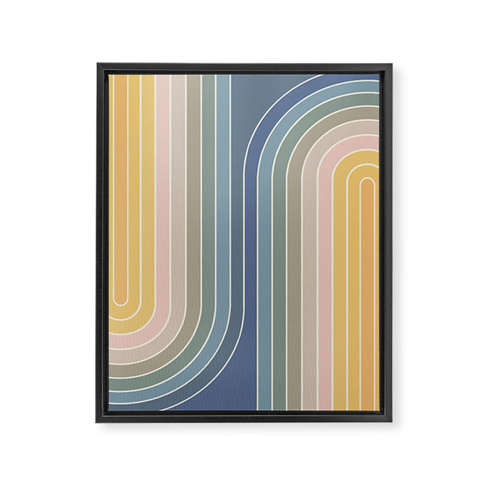Gradient Curvature IV Framed Canvas Print Gallery Image 1