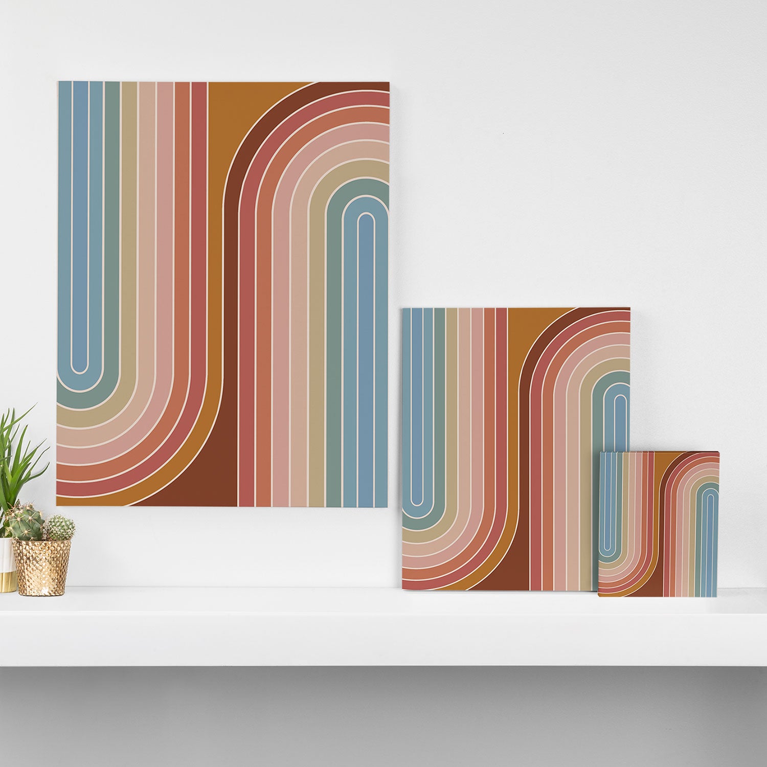 Gradient Curvature IX Canvas Print Gallery Image 3
