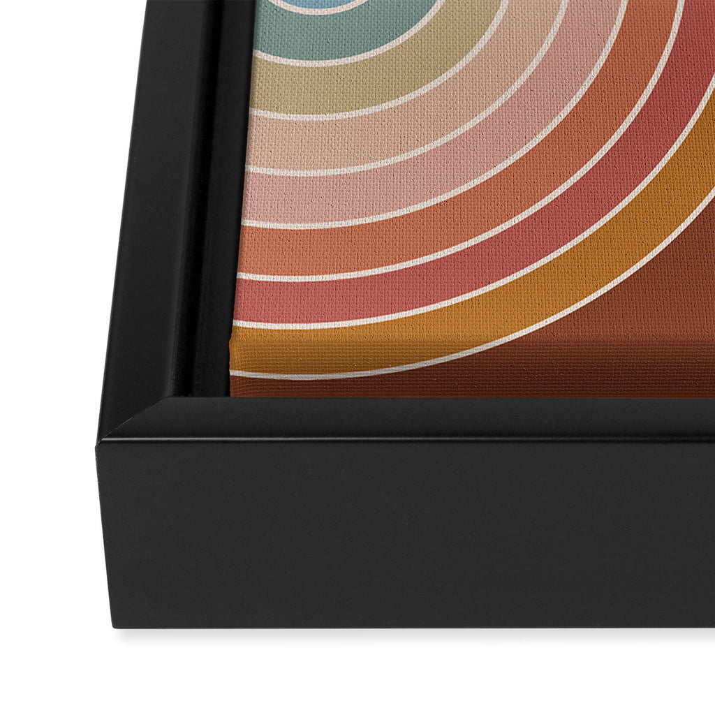 Gradient Curvature IX Framed Canvas Print Gallery Image 3