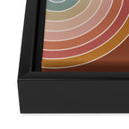 Gradient Curvature IX Framed Canvas Print Gallery Image 3