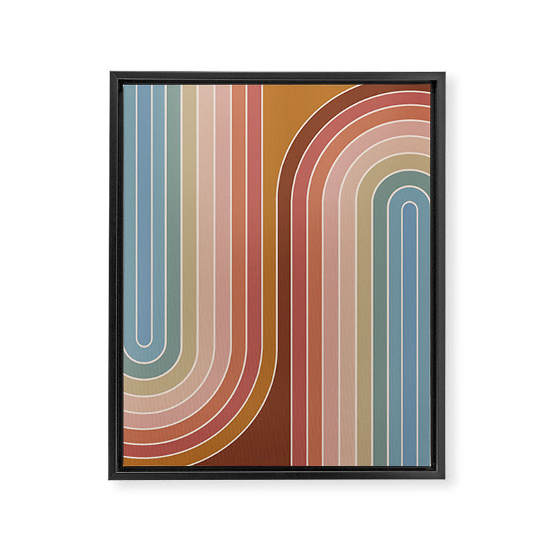 Gradient Curvature IX Framed Canvas Print Gallery Image 6