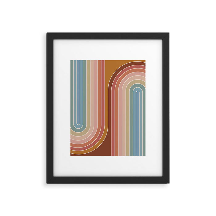 Gradient Curvature IX Framed Art Print Gallery Image 1