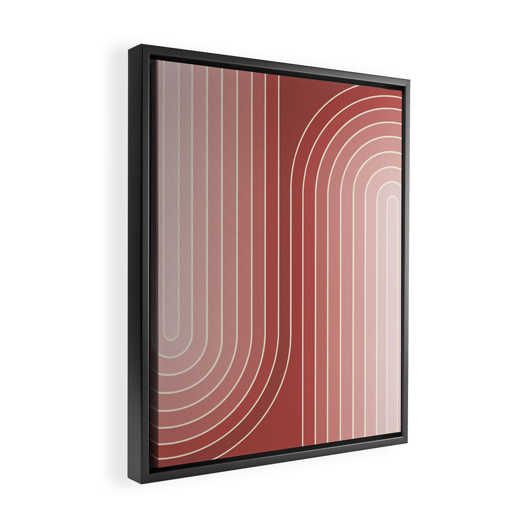 Gradient Curvature VI Framed Canvas Print Gallery Image 2