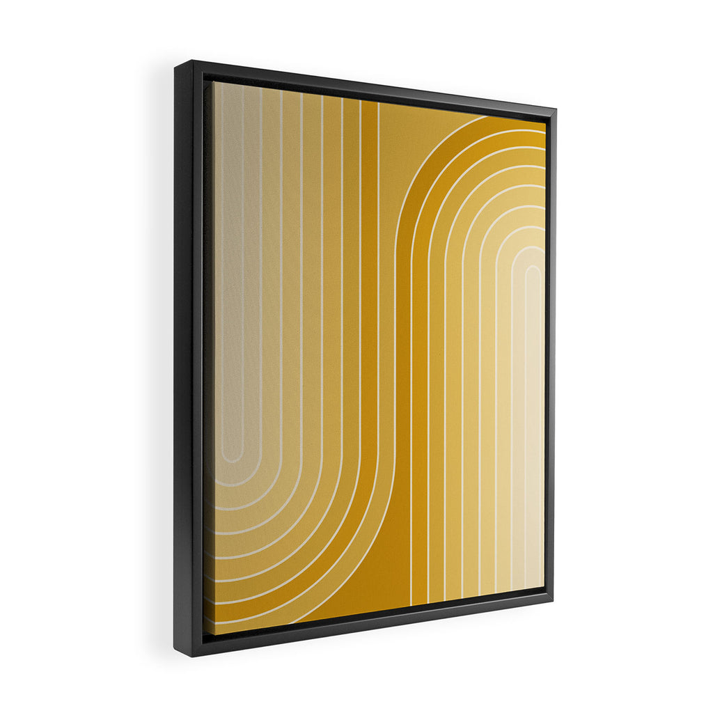 Gradient Curvature VII Framed Canvas Print Gallery Image 2