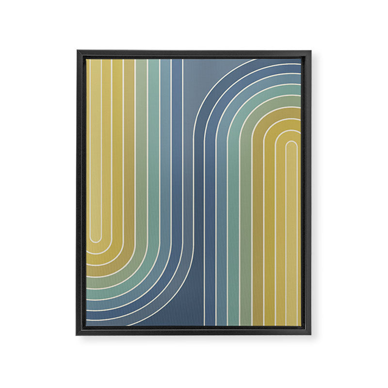 Gradient Curvature VIII Framed Canvas Print Gallery Image 6