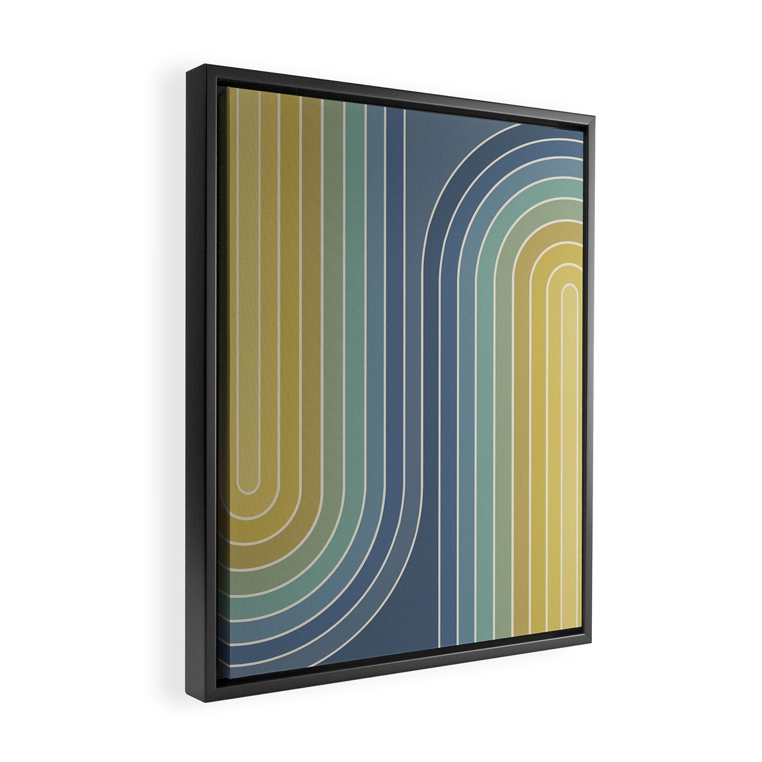 Gradient Curvature VIII Framed Canvas Print Gallery Image 2