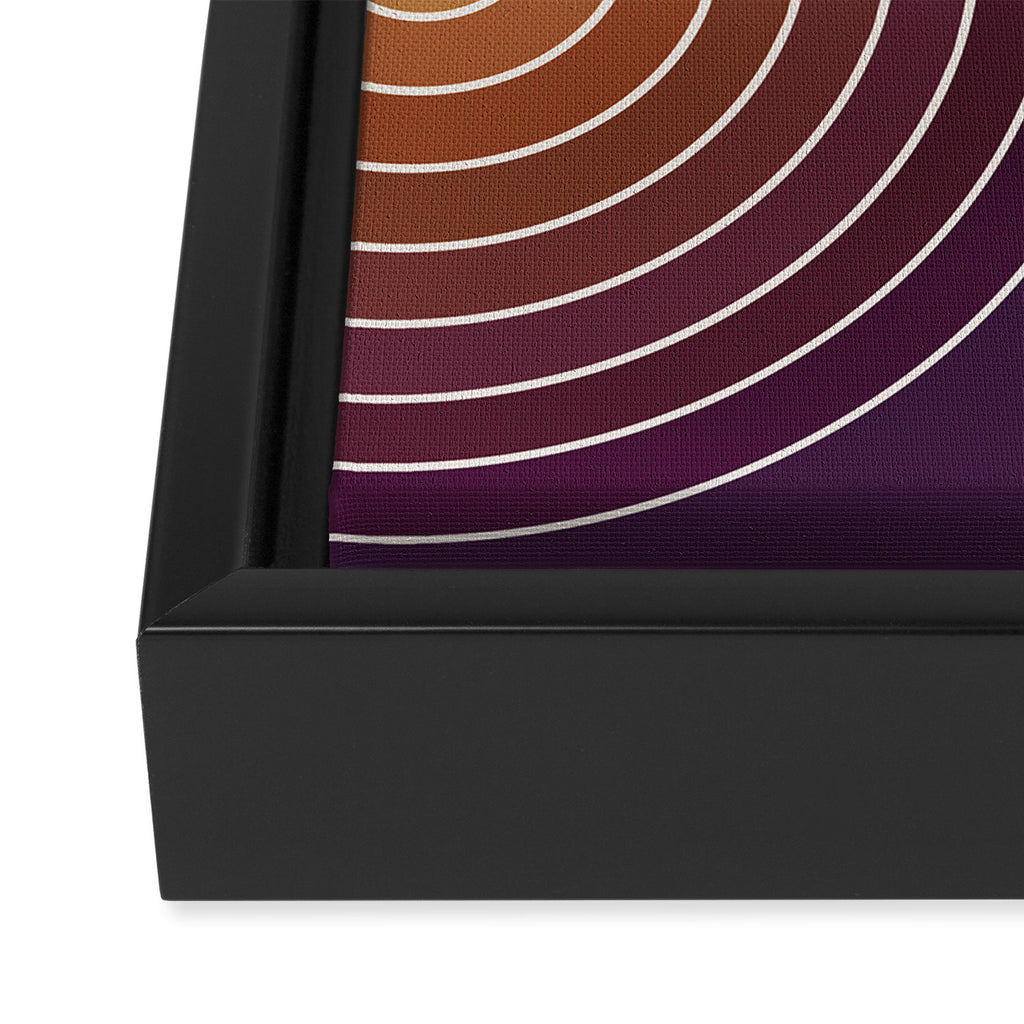 Gradient Curvature X Framed Canvas Print Gallery Image 3