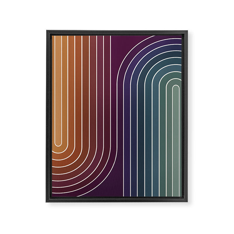 Gradient Curvature X Framed Canvas Print Gallery Image 6