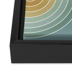 Gradient Curvature XI Framed Canvas Print Gallery Image 3