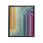 Gradient Curvature XI Framed Canvas Print Gallery Image 6