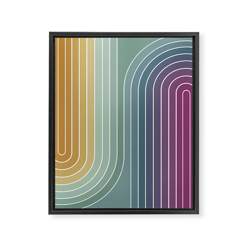 Gradient Curvature XI Framed Canvas Print Gallery Image 6