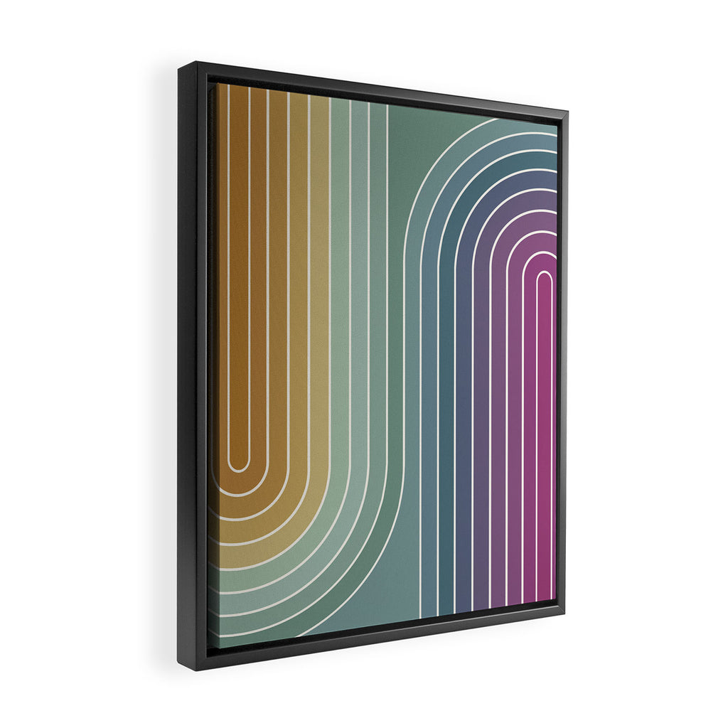 Gradient Curvature XI Framed Canvas Print Gallery Image 2
