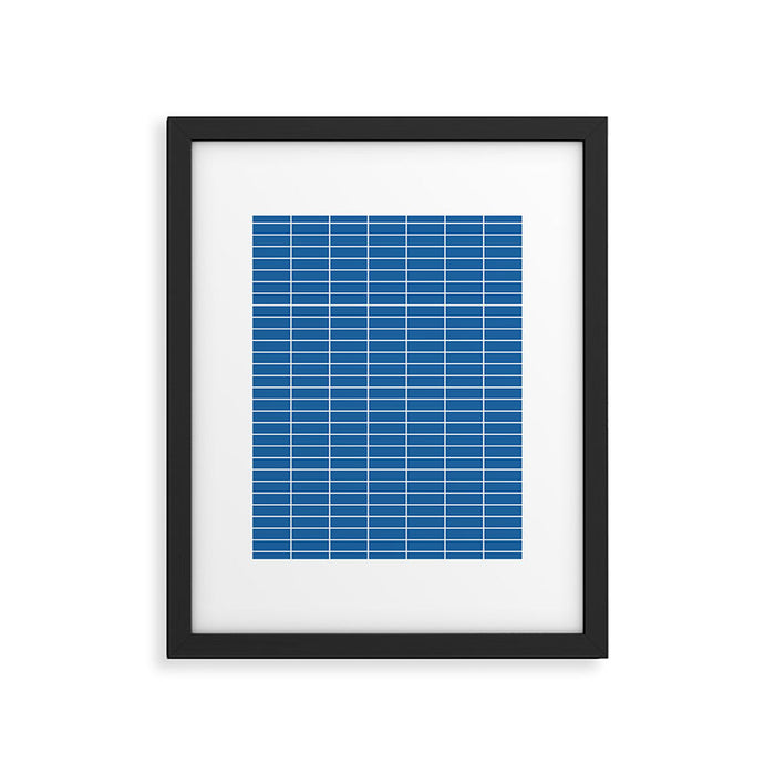 Grid Pattern III Framed Art Print Gallery Image 1