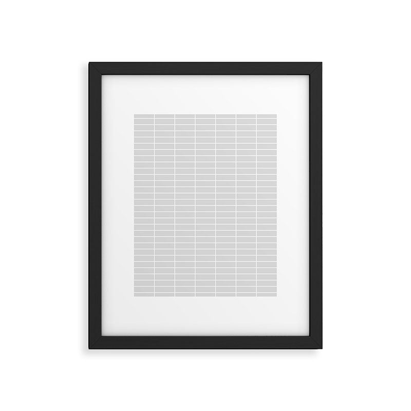 Grid Pattern IV Framed Art Print Gallery Image 6