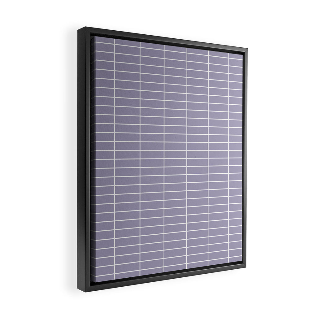 Grid Pattern XIII Framed Canvas Print Gallery Image 2