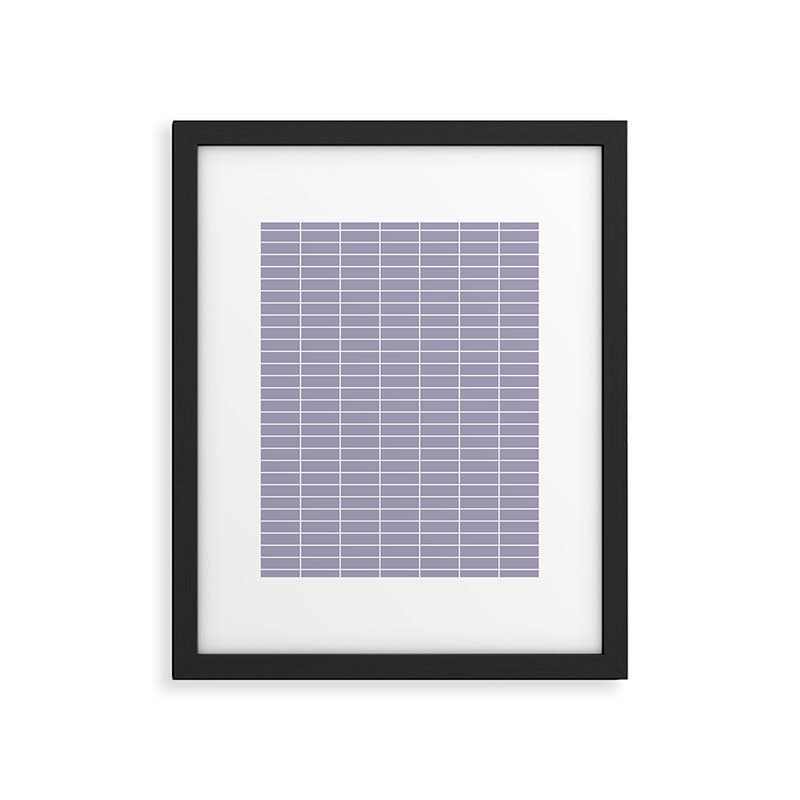 Grid Pattern XIII Framed Art Print Gallery Image 6