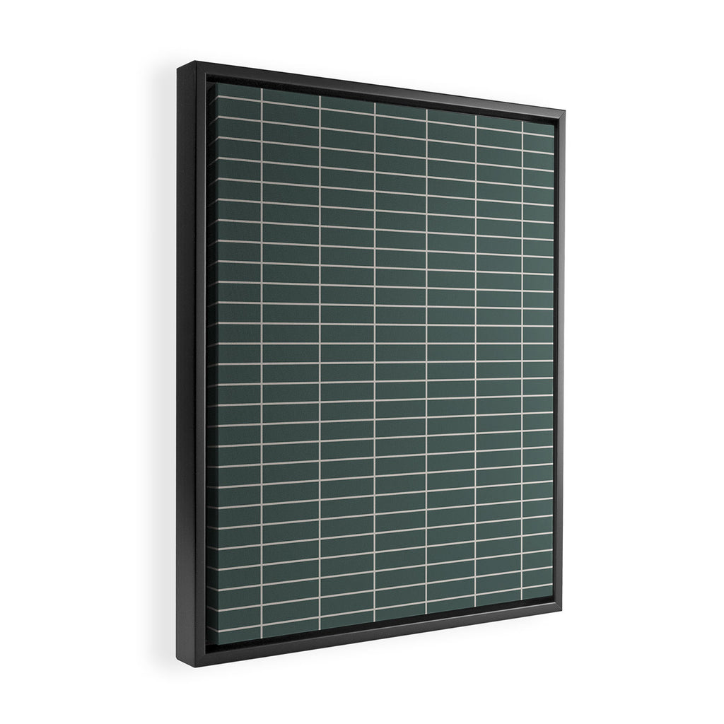 Grid Pattern XXVI Framed Canvas Print Gallery Image 2