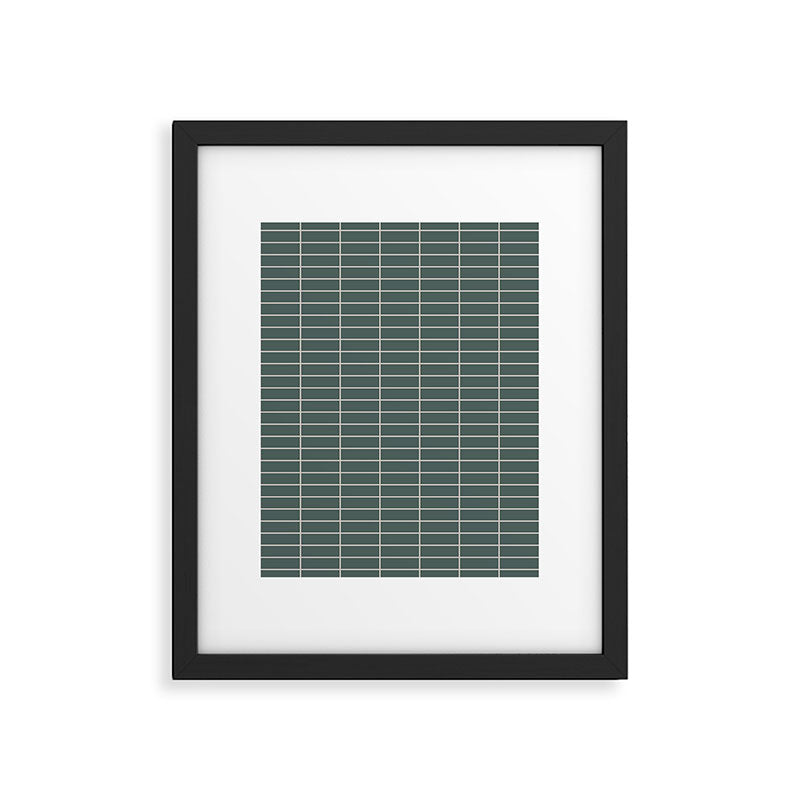 Grid Pattern XXVI Framed Art Print Gallery Image 6