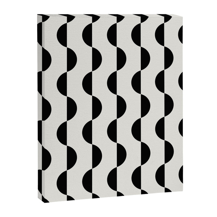 Gwynne Pattern - Black & White Canvas Print Gallery Image 1