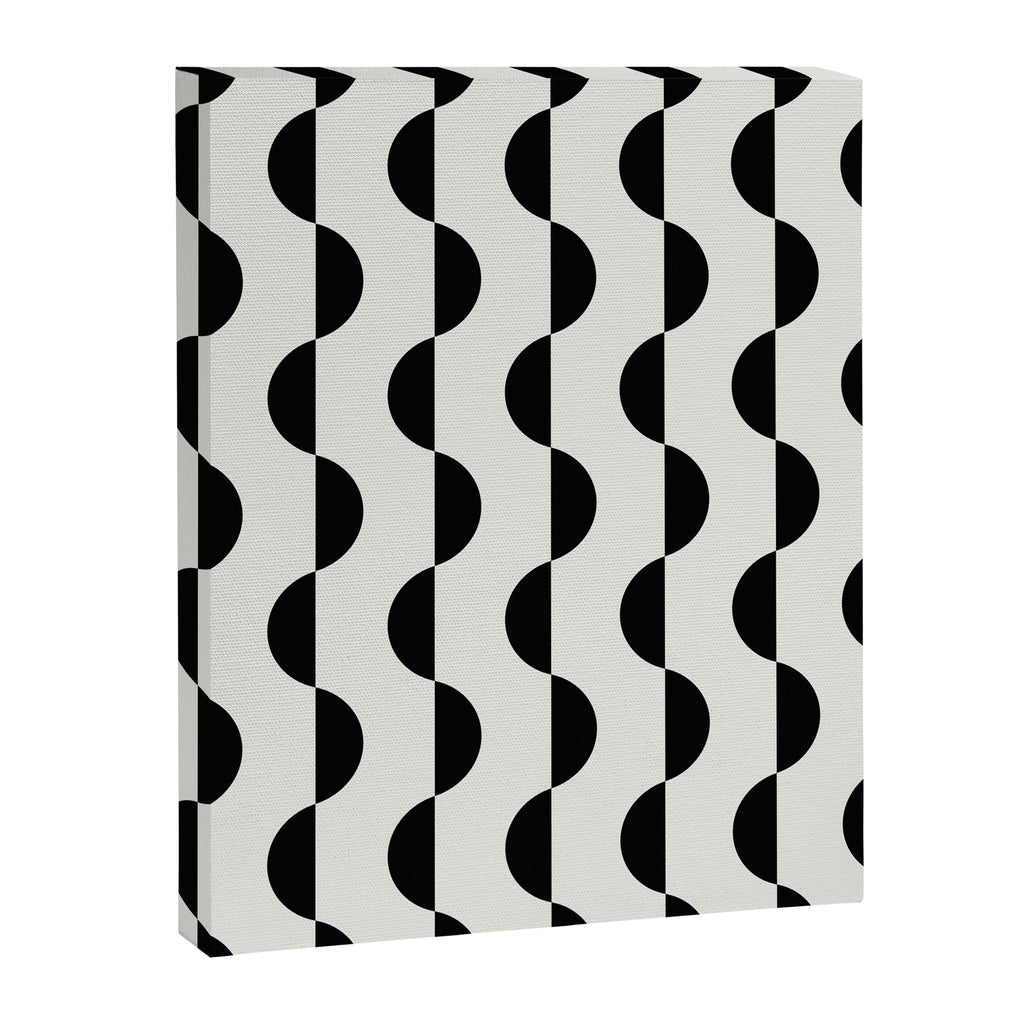 Gwynne Pattern - Black & White Canvas Print Gallery Image 8
