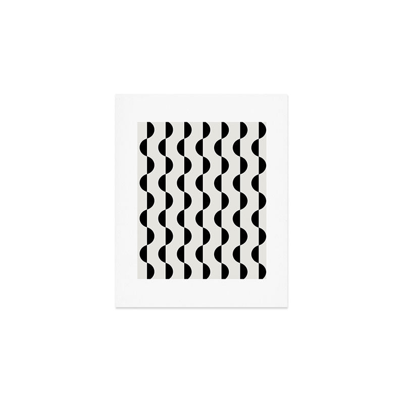 Gwynne Pattern - Black & White Art Print Gallery Image 1