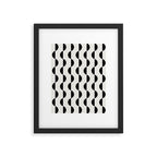 Gwynne Pattern - Black & White Framed Art Print Gallery Image 6