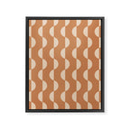 Gwynne Pattern - Desert Orange Framed Canvas Print Gallery Image 8