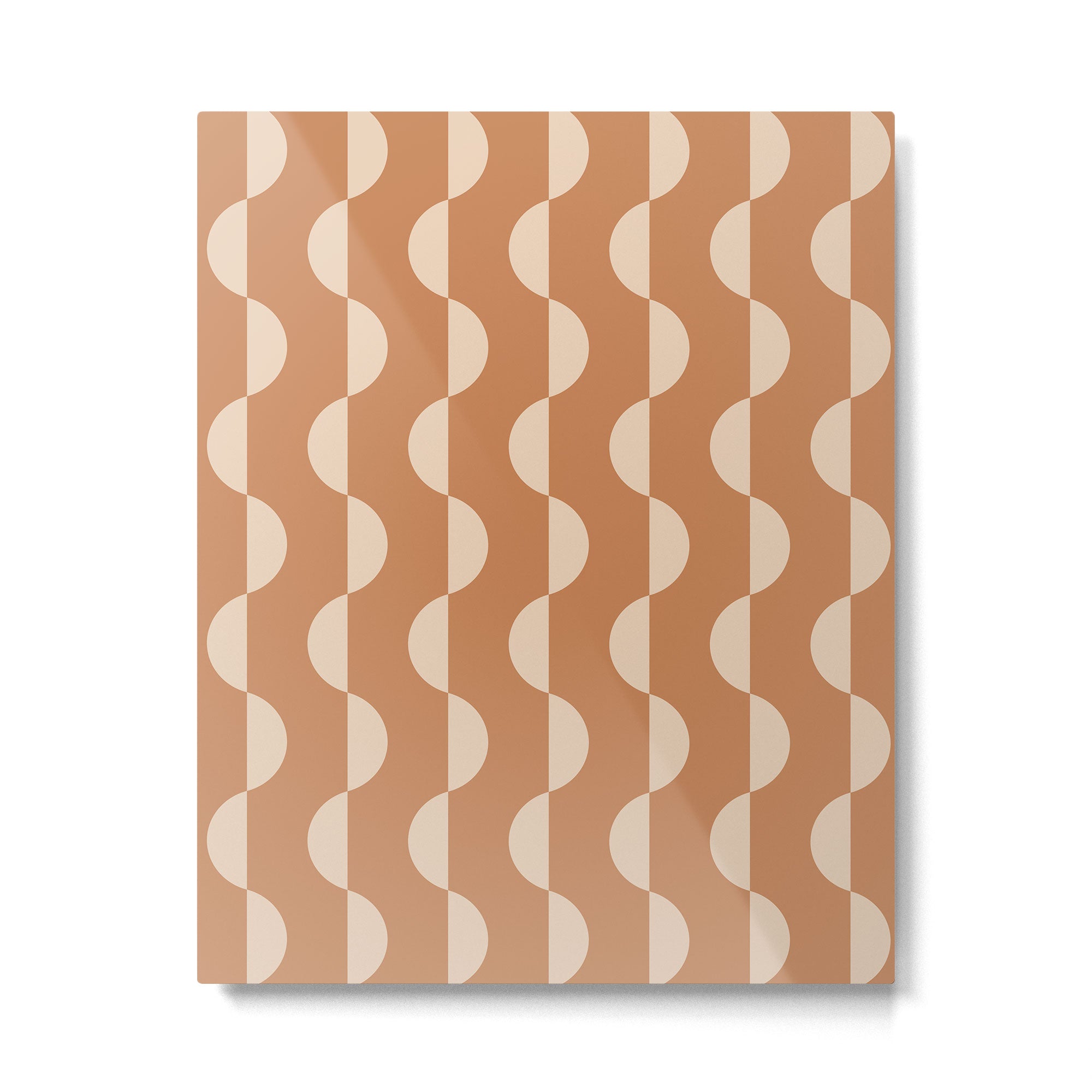 Gwynne Pattern - Desert Orange Metal Print Gallery Image 6