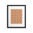 Gwynne Pattern - Desert Orange Framed Art Print Gallery Image 6