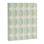 Hexagonal Pattern VI Soft Green Canvas Print Gallery Image 8