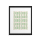 Hexagonal Pattern VI Soft Green Framed Art Print Gallery Image 6